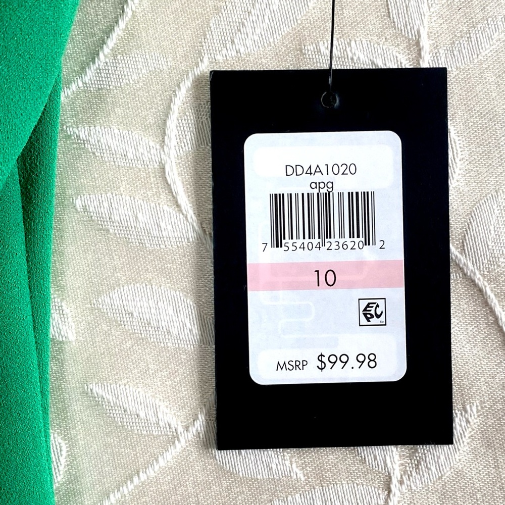 🆕 DKNY Dress Womens size 10 Green Short Tulip Sleeve Professional Business NWT - Picture 7 of 10